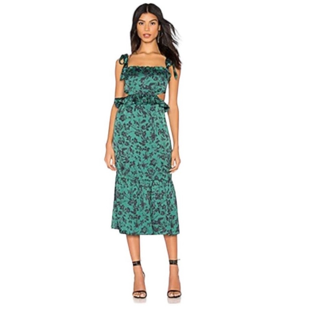 Revolve Majorelle green dress size small